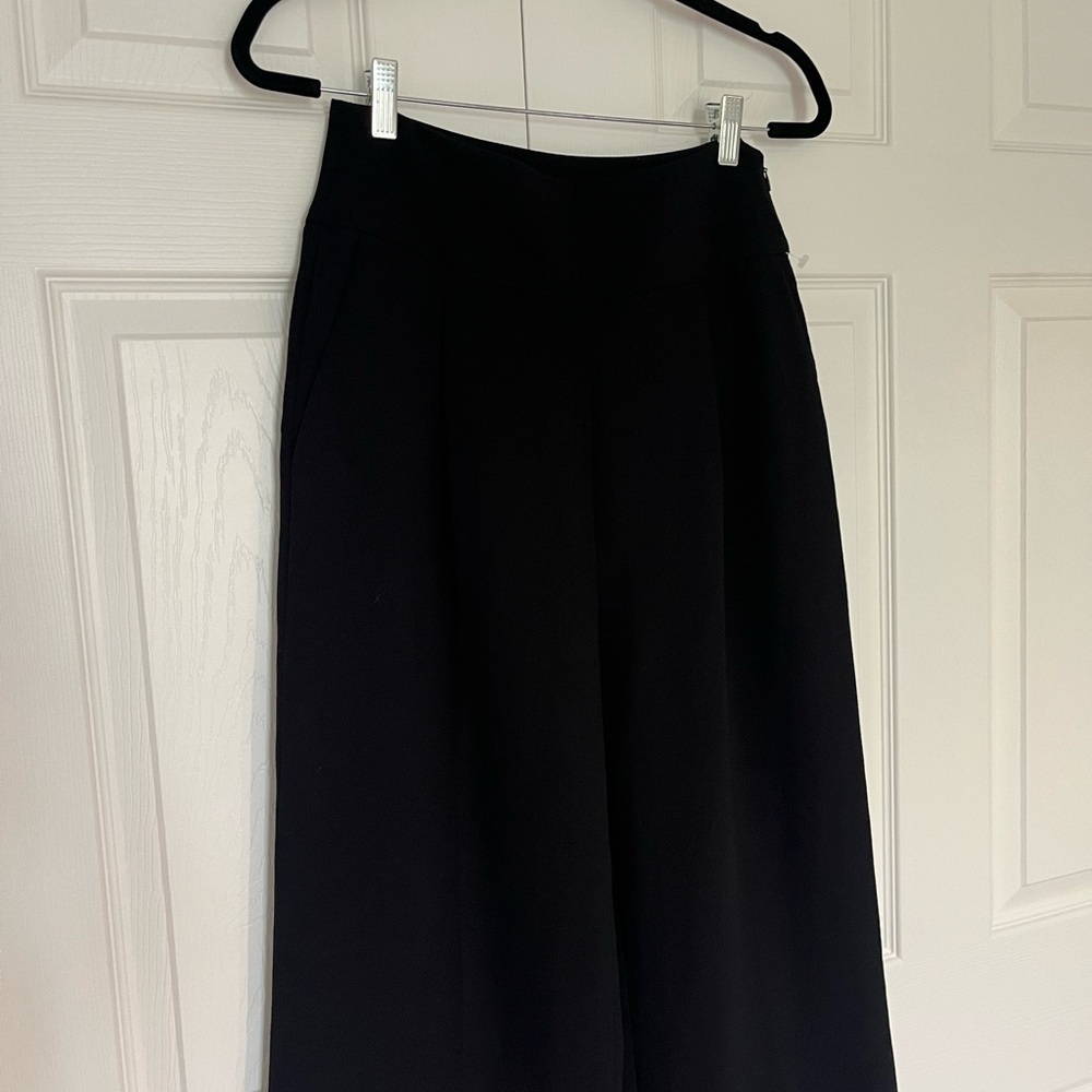 Wilfred Black Crepette wide leg with side zip 8 - Picture 3 of 6